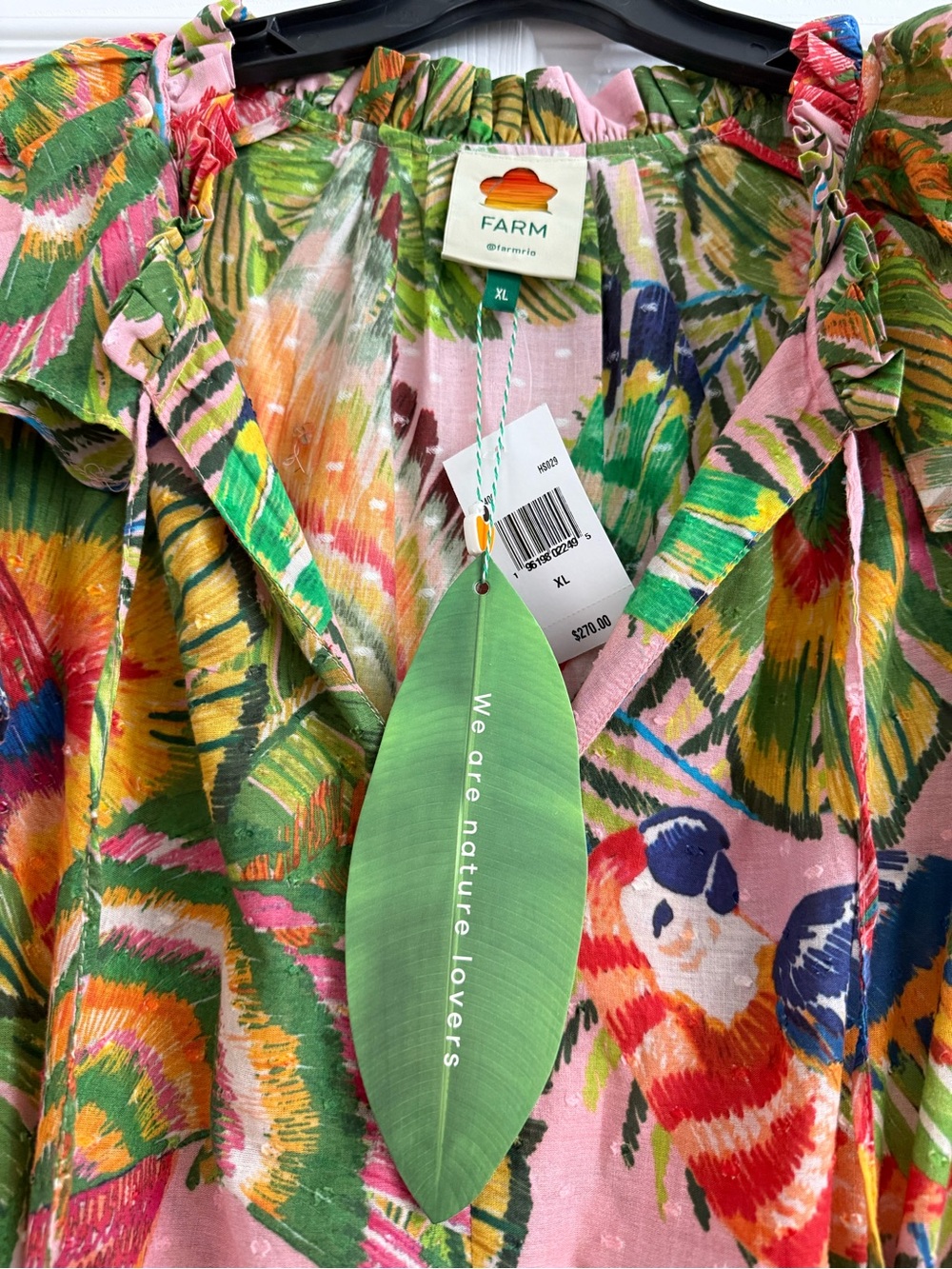 FARM Rio Pink Tropical Parrot Print Dress - Picture 5 of 6